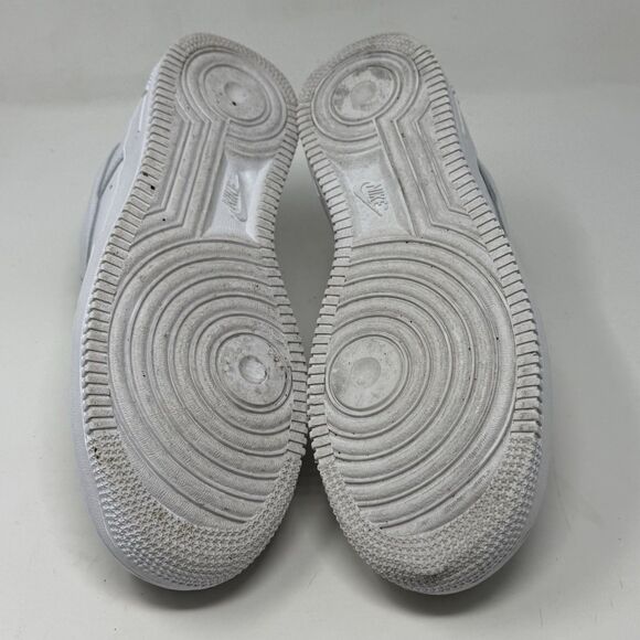 Nike Air Force 1 '07 Low Mens 8 Triple White Leather Athletic Shoes Sneaker - Picture 15 of 16